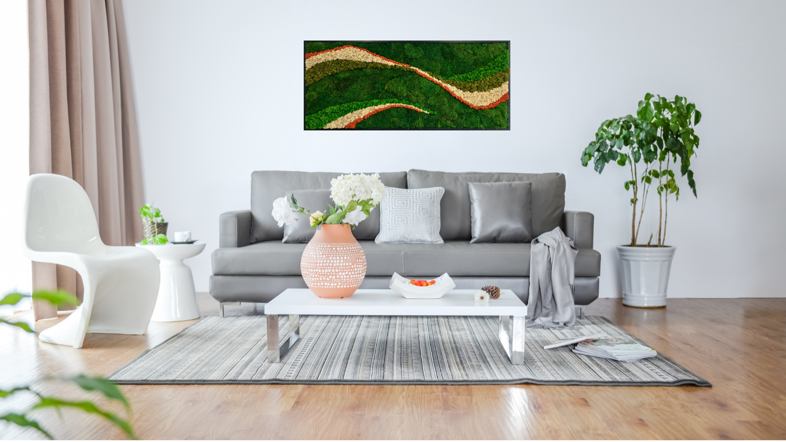 CUADRO IGNIFUGO DE MUSGO RENO Y MUSGO FORESTAL 